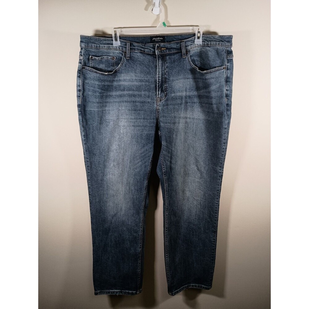 Flag and Anthem Mens Nashville Straight Dark Wash Jeans Big Tall Size 44 x 32